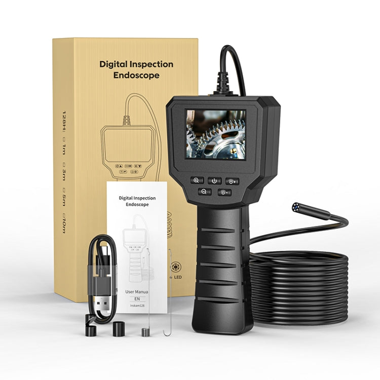 128AV 8mm Lenses Industrial Pipeline Endoscope with 2.4 inch Screen, Spec:10m Tube -  by PMC TechLife | Online Shopping South Africa | PMC TechLife | Buy Now Pay Later Mobicred