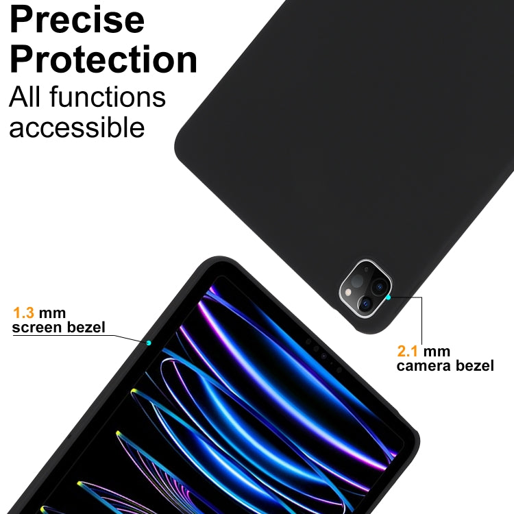 For iPad Air 11 2024 / 2025 Oil Spray Skin-friendly TPU Tablet Case(Black) - iPad Air 11 2025 / 2024 Cases by PMC TechLife | Online Shopping South Africa | PMC TechLife | Buy Now Pay Later Mobicred