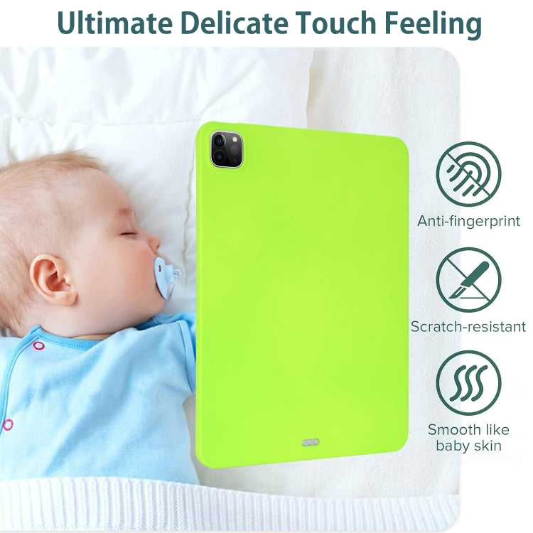 For iPad Air 11 2024 Oil Spray Skin-friendly TPU Tablet Case(Fluorescent Green) - iPad Air 11 2024 Cases by PMC Jewellery | Online Shopping South Africa | PMC Jewellery | Buy Now Pay Later Mobicred