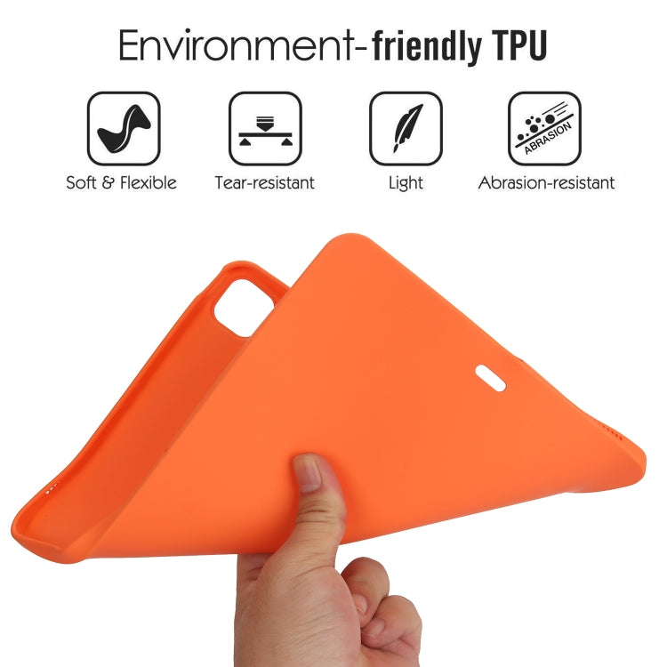 For iPad Air 13 2024 Oil Spray Skin-friendly TPU Tablet Case(Orange) - iPad Air 13 2024 Cases by PMC TechLife | Online Shopping South Africa | PMC TechLife | Buy Now Pay Later Mobicred