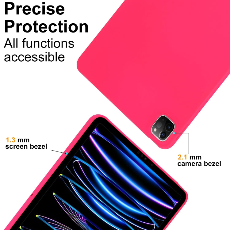 For iPad Air 13 2024 Oil Spray Skin-friendly TPU Tablet Case(Rose Red) - iPad Air 13 2024 Cases by PMC TechLife | Online Shopping South Africa | PMC TechLife | Buy Now Pay Later Mobicred