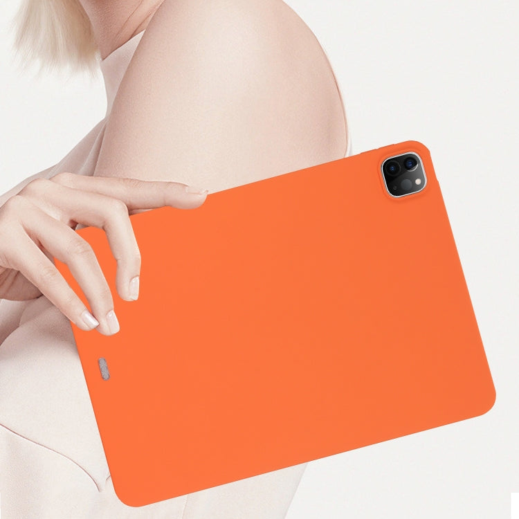 For iPad Pro 11 2024 Oil Spray Skin-friendly TPU Tablet Case(Orange) - iPad Pro 11 2024 Cases by PMC TechLife | Online Shopping South Africa | PMC TechLife | Buy Now Pay Later Mobicred