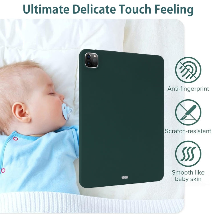 For iPad Pro 11 2024 Oil Spray Skin-friendly TPU Tablet Case(Deep Green) - iPad Pro 11 2024 Cases by PMC TechLife | Online Shopping South Africa | PMC TechLife | Buy Now Pay Later Mobicred