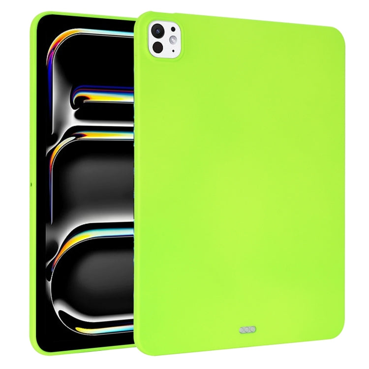 For iPad Pro 11 2024 Oil Spray Skin-friendly TPU Tablet Case(Fluorescent Green) - iPad Pro 11 2024 Cases by PMC TechLife | Online Shopping South Africa | PMC TechLife | Buy Now Pay Later Mobicred
