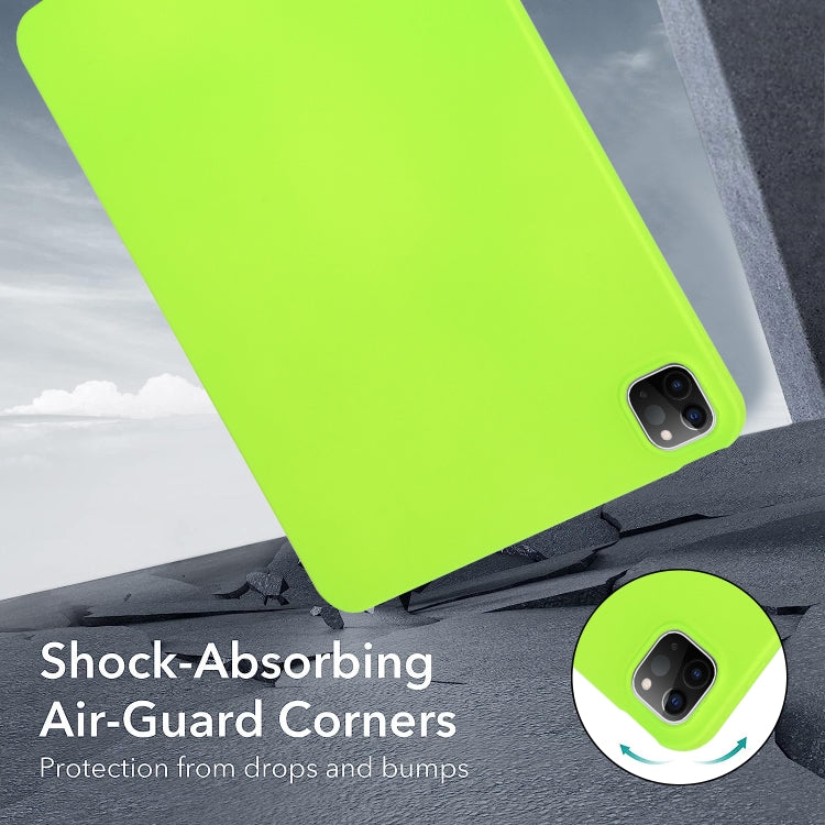 For iPad Pro 11 2024 Oil Spray Skin-friendly TPU Tablet Case(Fluorescent Green) - iPad Pro 11 2024 Cases by PMC TechLife | Online Shopping South Africa | PMC TechLife | Buy Now Pay Later Mobicred