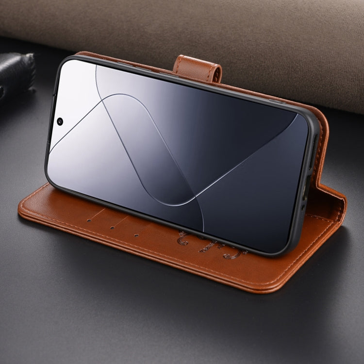 For Xiaomi 14 AZNS Sheepskin Texture Flip Leather Phone Case(Black) - 14 Cases by AZNS | Online Shopping South Africa | PMC TechLife | Buy Now Pay Later Mobicred