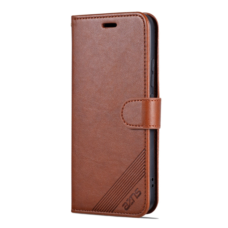 For Xiaomi 14 Pro AZNS Sheepskin Texture Flip Leather Phone Case(Brown) - 14 Pro Cases by AZNS | Online Shopping South Africa | PMC TechLife | Buy Now Pay Later Mobicred
