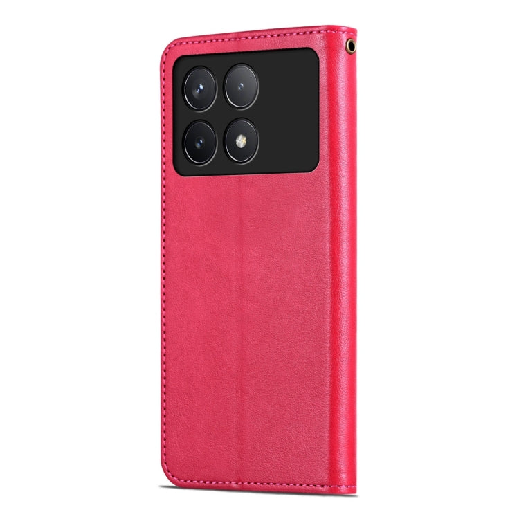 For Xiaomi Redmi K70 / K70 Pro AZNS Sheepskin Texture Flip Leather Phone Case(Red) - Xiaomi Cases by AZNS | Online Shopping South Africa | PMC Jewellery | Buy Now Pay Later Mobicred