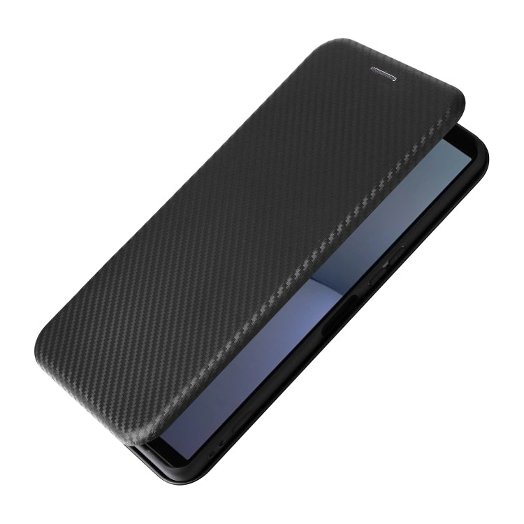For Sony Xperia 1 VI 2024 Carbon Fiber Texture Flip Leather Phone Case(Black) - Sony Cases by PMC Jewellery | Online Shopping South Africa | PMC Jewellery | Buy Now Pay Later Mobicred