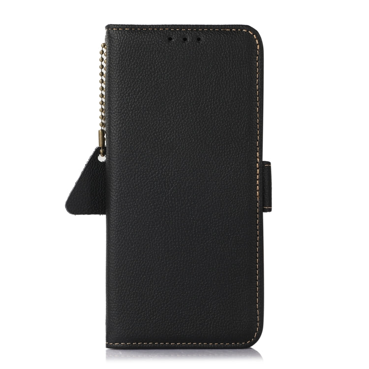 For Huawei Mate 60 Pro Side-Magnetic TJ Genuine Leather RFID Phone Case(Black) - Huawei Cases by PMC TechLife | Online Shopping South Africa | PMC TechLife | Buy Now Pay Later Mobicred