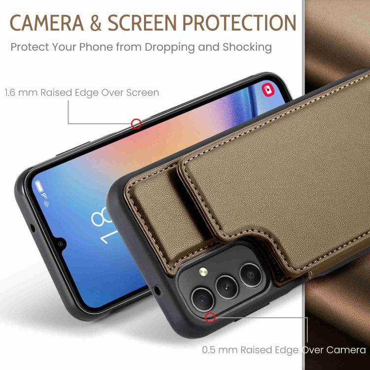 For Samsung Galaxy A54 5G CaseMe C22 Card Slots Holder RFID Anti-theft Phone Case(Brown) - Galaxy Phone Cases by CaseMe | Online Shopping South Africa | PMC Jewellery | Buy Now Pay Later Mobicred