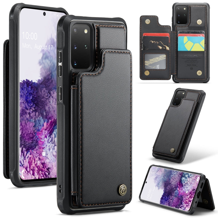 For Samsung Galaxy S20+ CaseMe C22 Card Slots Holder RFID Anti-theft Phone Case(Black) - Galaxy Phone Cases by CaseMe | Online Shopping South Africa | PMC Jewellery | Buy Now Pay Later Mobicred