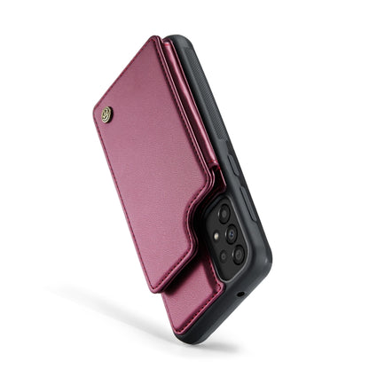 For Samsung Galaxy A33 5G CaseMe C22 Card Slots Holder RFID Anti-theft Phone Case(Wine Red) - Galaxy Phone Cases by CaseMe | Online Shopping South Africa | PMC Jewellery | Buy Now Pay Later Mobicred