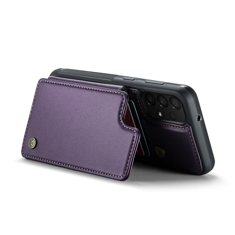 For Samsung Galaxy A33 5G CaseMe C22 Card Slots Holder RFID Anti-theft Phone Case(Purple) - Galaxy Phone Cases by CaseMe | Online Shopping South Africa | PMC Jewellery | Buy Now Pay Later Mobicred