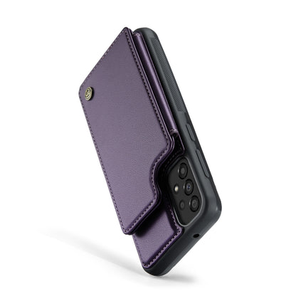 For Samsung Galaxy A33 5G CaseMe C22 Card Slots Holder RFID Anti-theft Phone Case(Purple) - Galaxy Phone Cases by CaseMe | Online Shopping South Africa | PMC Jewellery | Buy Now Pay Later Mobicred