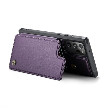 For Samsung Galaxy Note20 Ultra CaseMe C22 Card Slots Holder RFID Anti-theft Phone Case(Purple) - Galaxy Note20 Ultra Cases by CaseMe | Online Shopping South Africa | PMC Jewellery | Buy Now Pay Later Mobicred