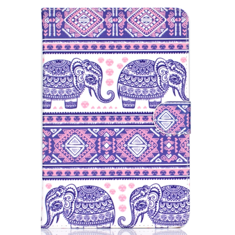 For 10 inch Universal Tablet PC Colored Drawing Pattern Horizontal Flip PU Leather Case with Holder & Card Slot(Totem Elephant) - 7 inch by PMC TechLife | Online Shopping South Africa | PMC TechLife | Buy Now Pay Later Mobicred
