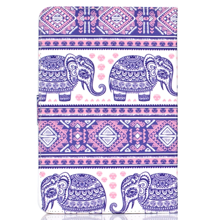 For 10 inch Universal Tablet PC Colored Drawing Pattern Horizontal Flip PU Leather Case with Holder & Card Slot(Totem Elephant) - 7 inch by PMC TechLife | Online Shopping South Africa | PMC TechLife | Buy Now Pay Later Mobicred