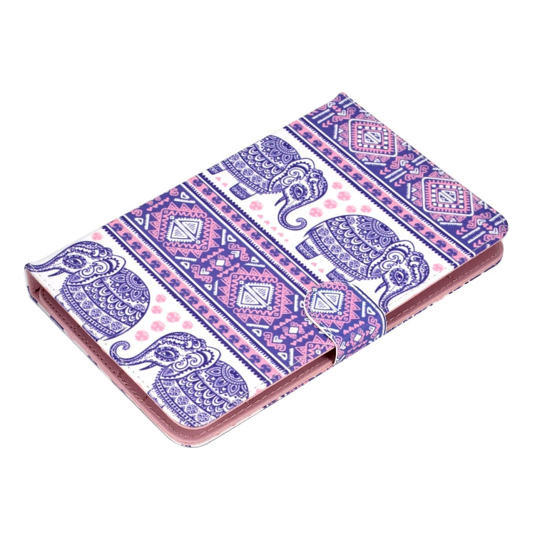 For 10 inch Universal Tablet PC Colored Drawing Pattern Horizontal Flip PU Leather Case with Holder & Card Slot(Totem Elephant) - 7 inch by PMC TechLife | Online Shopping South Africa | PMC TechLife | Buy Now Pay Later Mobicred