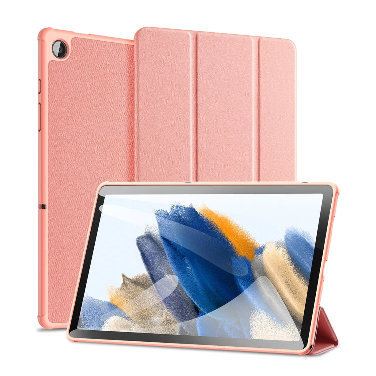 For Samsung Galaxy Tab A9+ DUX DUCIS Domo Series Magnetic Flip Leather Tablet Case(Pink) - Galaxy Tab A9+ by DUX DUCIS | Online Shopping South Africa | PMC Jewellery | Buy Now Pay Later Mobicred