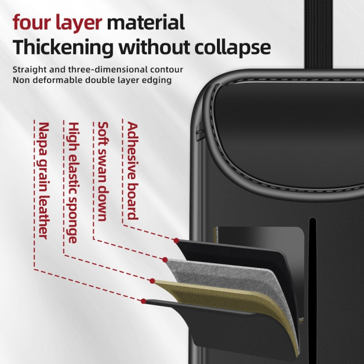 3087 Napa Texture Leather Car Seat Back Storage Bag(Brown) - Stowing Tidying by PMC TechLife | Online Shopping South Africa | PMC TechLife | Buy Now Pay Later Mobicred