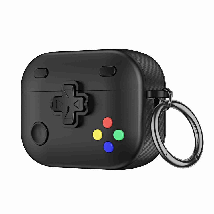 For AirPods Pro 2 Game Console Shape Wireless Earphones Protective Case(Black) - For AirPods Pro 2 by PMC Jewellery | Online Shopping South Africa | PMC Jewellery | Buy Now Pay Later Mobicred