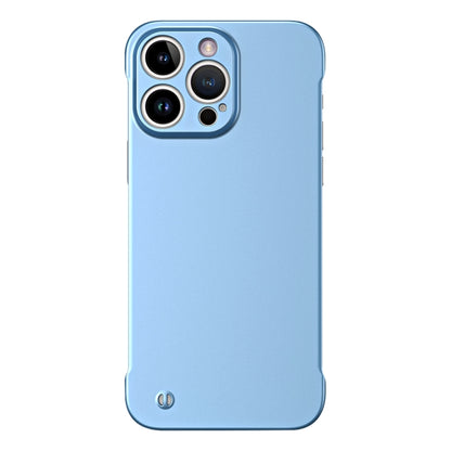 For iPhone 15 Pro Max Frameless Metallic Paint Hybrid PC Phone Case(Sierra Blue) - iPhone 15 Pro Max Cases by PMC Jewellery | Online Shopping South Africa | PMC Jewellery | Buy Now Pay Later Mobicred