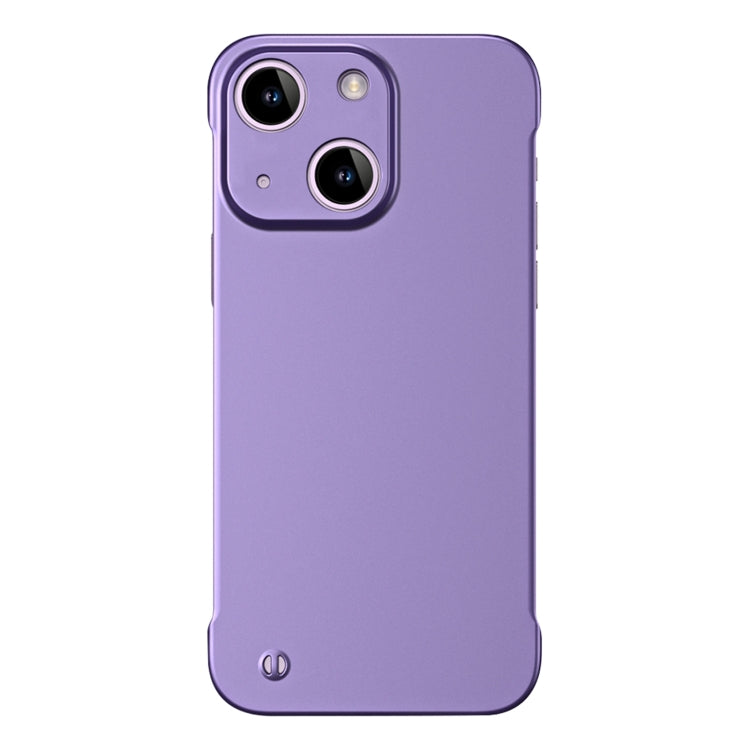 For iPhone 13 Frameless Metallic Paint Hybrid PC Phone Case(Deep Purple) - iPhone 13 Cases by PMC Jewellery | Online Shopping South Africa | PMC Jewellery | Buy Now Pay Later Mobicred