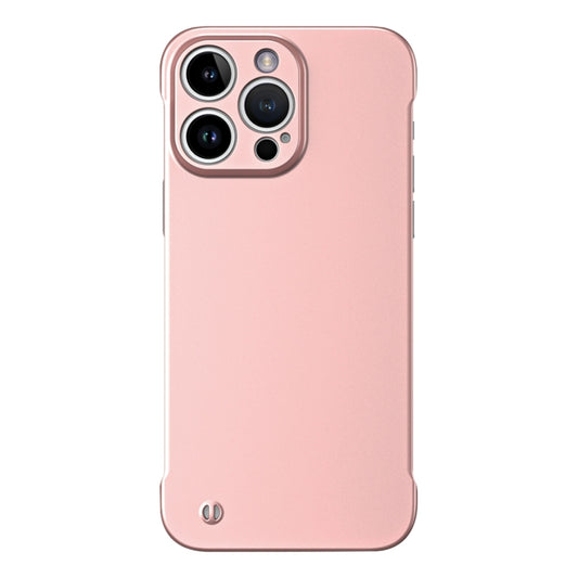 For iPhone 12 Pro Max Frameless Metallic Paint Hybrid PC Phone Case(Rose Gold) - iPhone 12 Pro Max Cases by PMC Jewellery | Online Shopping South Africa | PMC Jewellery | Buy Now Pay Later Mobicred