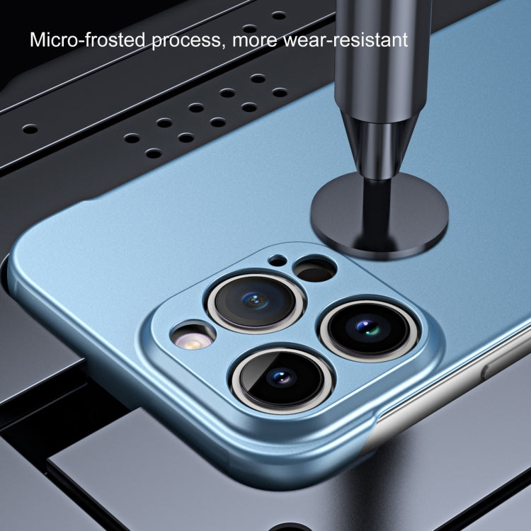 For iPhone 15 Pro Frameless Metallic Paint Hybrid PC Phone Case(Sierra Blue) - iPhone 15 Pro Cases by PMC Jewellery | Online Shopping South Africa | PMC Jewellery | Buy Now Pay Later Mobicred