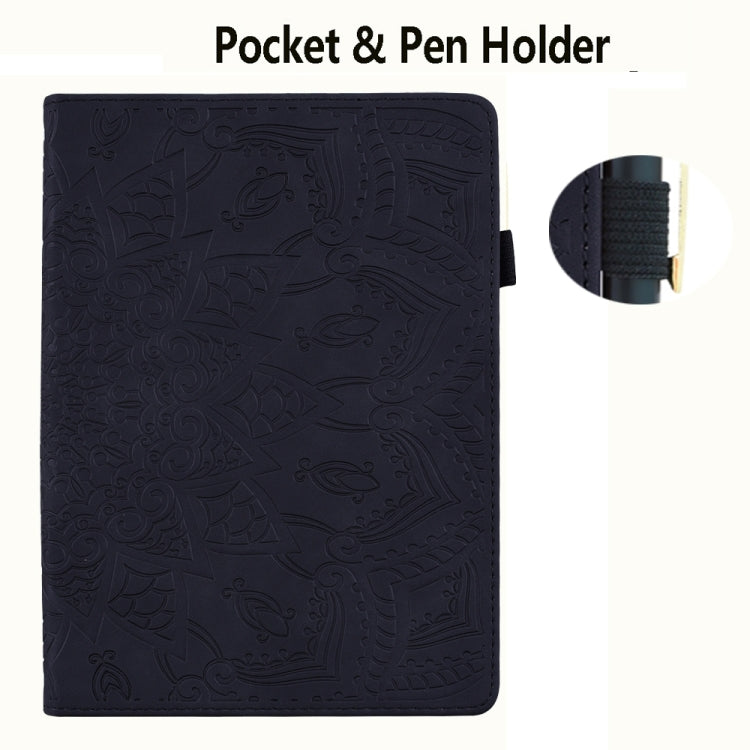 For Samsung Galaxy Tab S11 / S10 / S9 FE Calf Texture Embossed Leather Tablet Case(Black) - free shipping - PMC Jewellery - Order now!