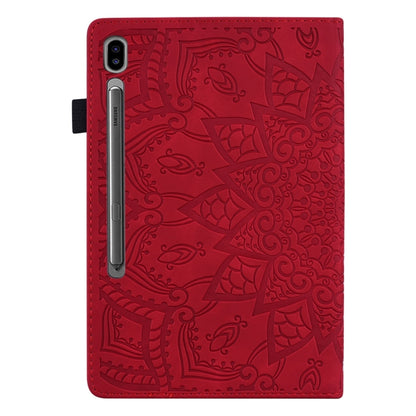 For Samsung Galaxy Tab S9 Ultra Calf Texture Embossed Leather Tablet Case(Red) - Galaxy Tab S9 Ultra Cases by PMC Jewellery | Online Shopping South Africa | PMC Jewellery | Buy Now Pay Later Mobicred