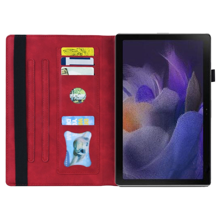 For Lenovo Xiaoxin Pad Pro 12.7 Splicing Shockproof Leather Tablet Case(Red) - Lenovo by PMC TechLife | Online Shopping South Africa | PMC TechLife | Buy Now Pay Later Mobicred