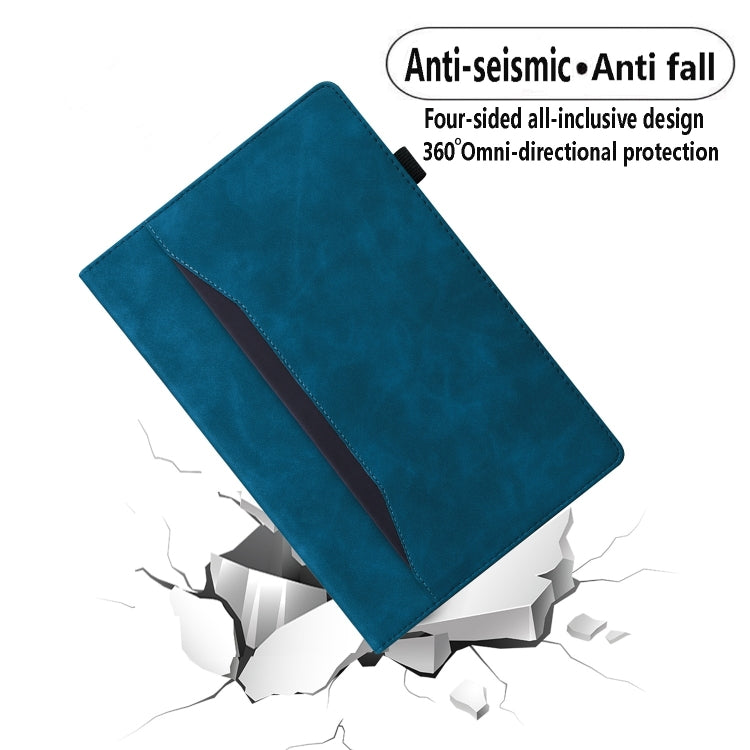 For Lenovo Xiaoxin Pad Pro 12.7 Splicing Shockproof Leather Tablet Case(Blue) - Lenovo by PMC TechLife | Online Shopping South Africa | PMC TechLife | Buy Now Pay Later Mobicred