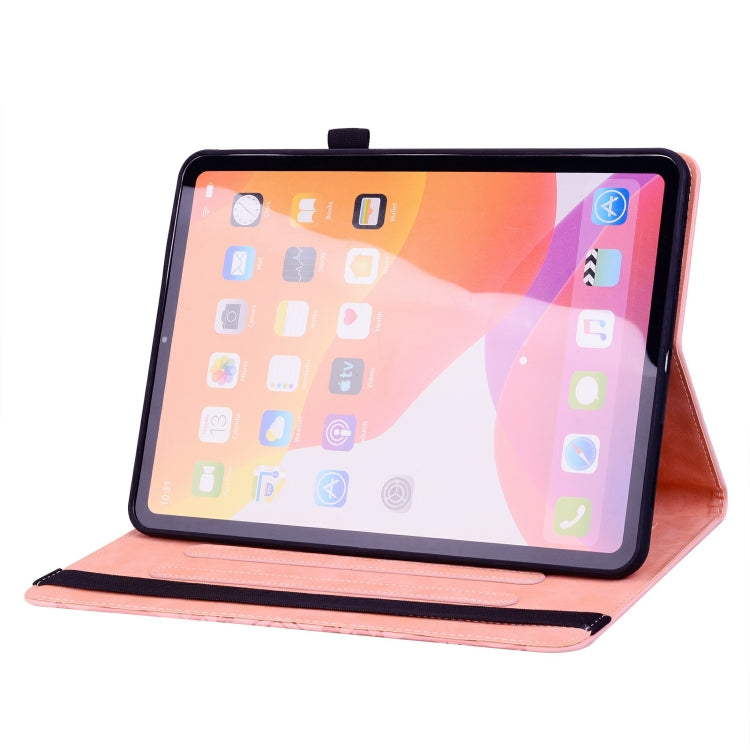 For Lenovo Tab M11 / Xiaoxin Pad 11 2024 Calf Texture Embossed Leather Tablet Case(Pink) - Lenovo by PMC Jewellery | Online Shopping South Africa | PMC Jewellery | Buy Now Pay Later Mobicred