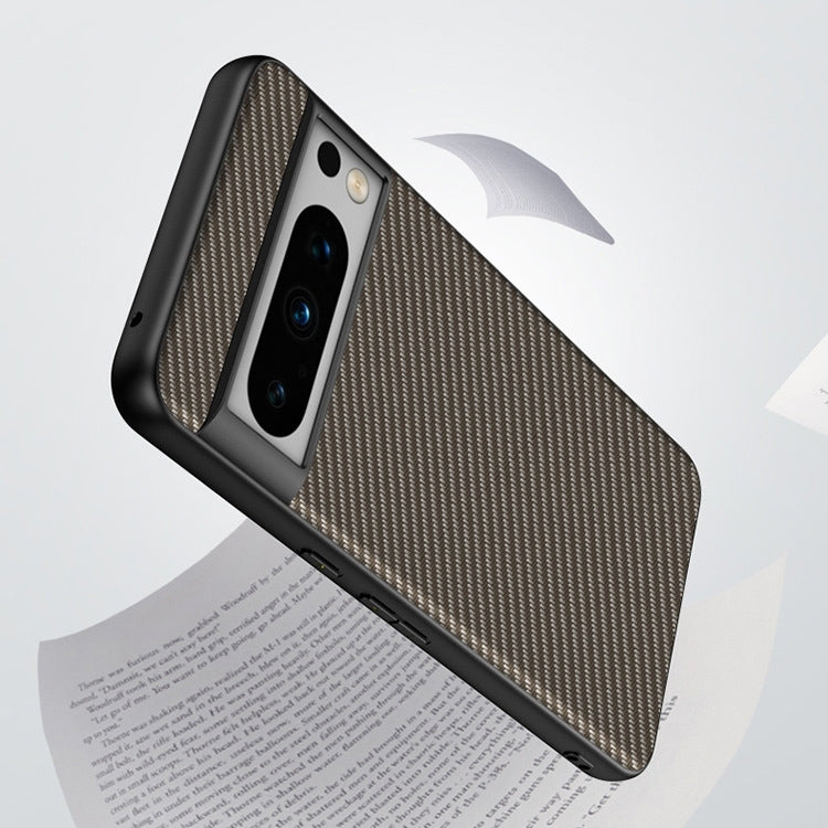 For Google Pixel 9 Ultra-thin Carbon Fiber Texture Printing Phone Case(Black Red) - Google Cases by PMC TechLife | Online Shopping South Africa | PMC TechLife | Buy Now Pay Later Mobicred