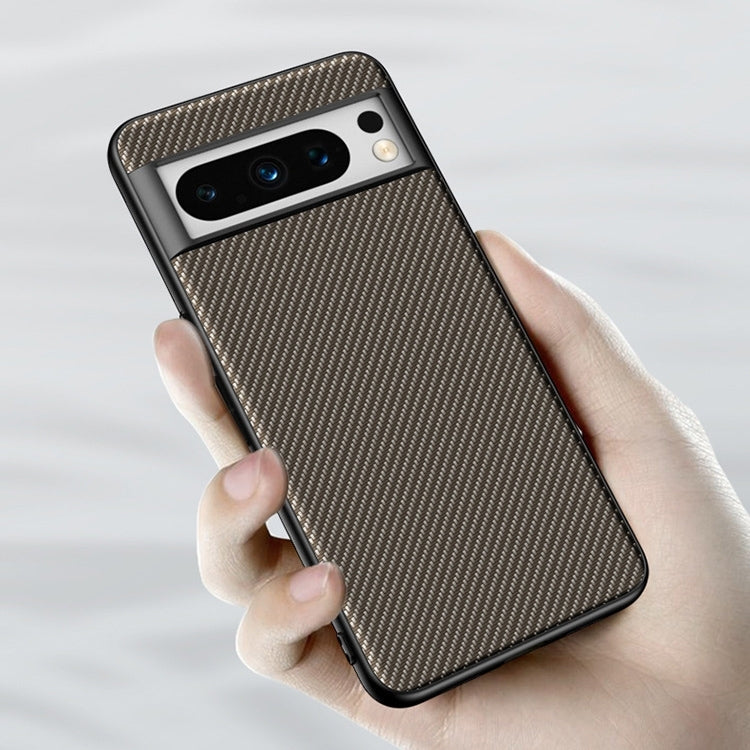 For Google Pixel 9 Ultra-thin Carbon Fiber Texture Printing Phone Case(Black Yellow) - Google Cases by PMC TechLife | Online Shopping South Africa | PMC TechLife | Buy Now Pay Later Mobicred