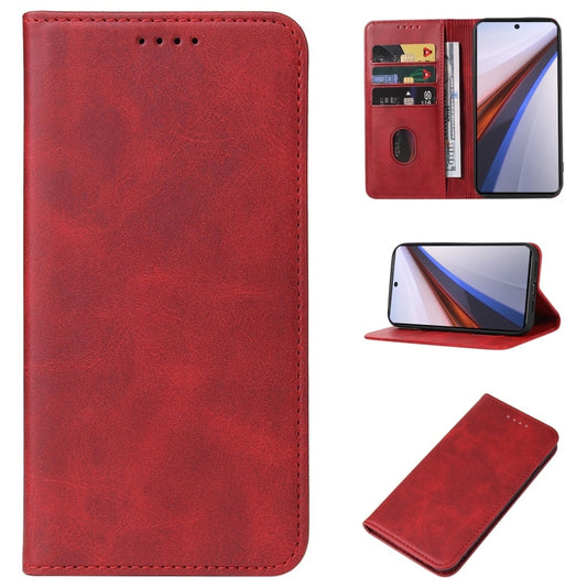For vivo iQOO 12 Magnetic Closure Leather Phone Case(Red) - iQOO 12 Cases by PMC Jewellery | Online Shopping South Africa | PMC Jewellery | Buy Now Pay Later Mobicred