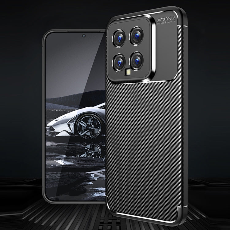 For Xiaomi 14 Carbon Fiber Texture Shockproof TPU Phone Case(Black) - Xiaomi Cases by PMC TechLife | Online Shopping South Africa | PMC TechLife