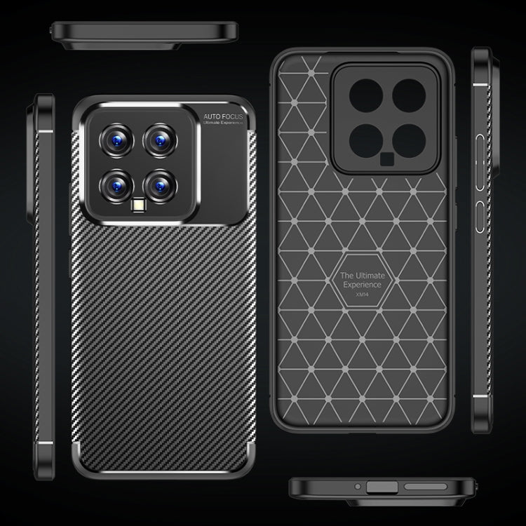 For Xiaomi 14 Carbon Fiber Texture Shockproof TPU Phone Case(Black) - Xiaomi Cases by PMC Jewellery | Online Shopping South Africa | PMC Jewellery