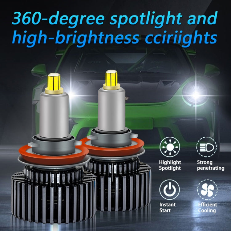 V2 1 Pair H1 35W 6000K 4000LM Car 6 Sides LED Headlight(Cool White) - LED Headlamps by PMC Jewellery | Online Shopping South Africa | PMC Jewellery | Buy Now Pay Later Mobicred