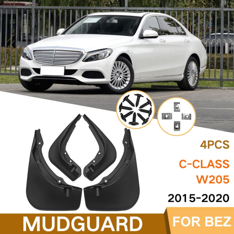 For Mercedes-Benz C-Class W205 2015-2020 4pcs/Set Car Auto Soft Plastic Splash Flaps Fender Guard - free shipping - PMC TechLife - Order now!
