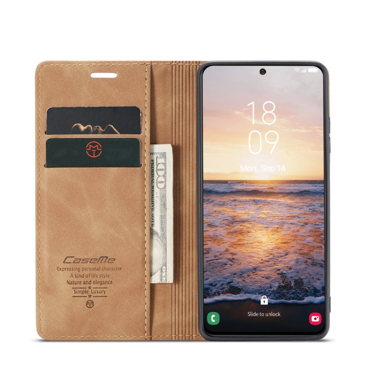 For Samsung Galaxy S24 5G CaseMe 013 Multifunctional Horizontal Flip Leather Phone Case(Brown) - Galaxy S24 5G Cases by CaseMe | Online Shopping South Africa | PMC Jewellery | Buy Now Pay Later Mobicred