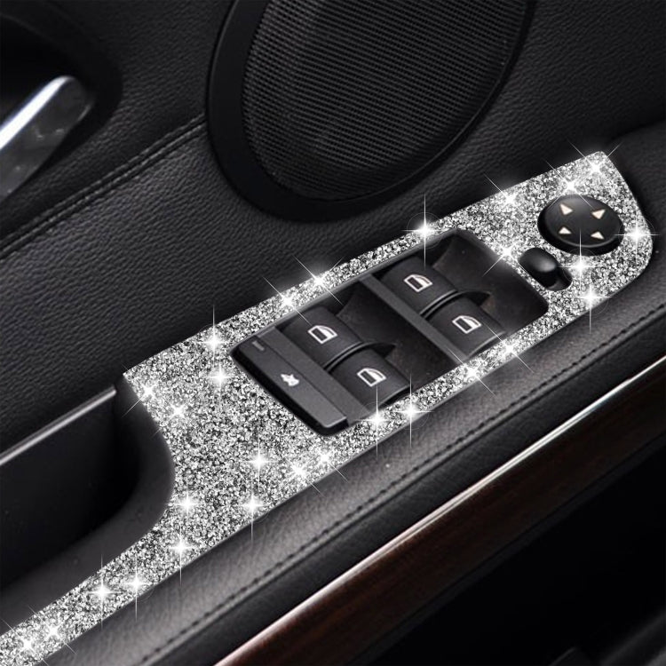 For BMW 3 Series E90 / 320i / 325i 2005-2012 Car Window Lift Panel 37.8cm Diamond Decorative Sticker, Left Drive - Car Interior Mouldings by PMC TechLife | Online Shopping South Africa | PMC TechLife | Buy Now Pay Later Mobicred