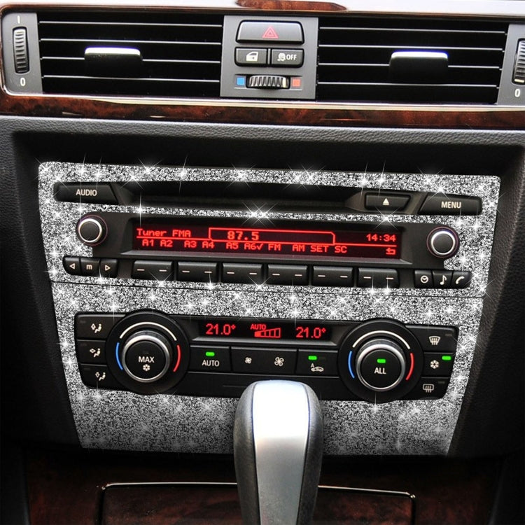 For BMW 3 Series E90 / E92 2005-2012 Car Aircondition CD Control Panel Basic Diamond Decorative Sticker - Car Interior Mouldings by PMC TechLife | Online Shopping South Africa | PMC TechLife | Buy Now Pay Later Mobicred