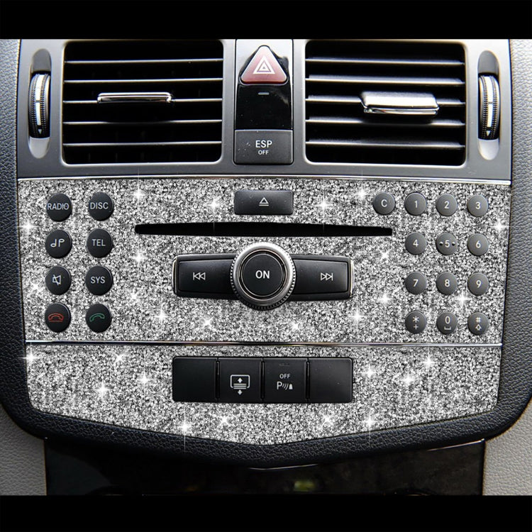 For Mercedes-Benz C-class W204 2007-2010 Car Central Control Panel C Diamond Decorative Sticker, Left and Right Drive - Car Interior Mouldings by PMC TechLife | Online Shopping South Africa | PMC TechLife | Buy Now Pay Later Mobicred