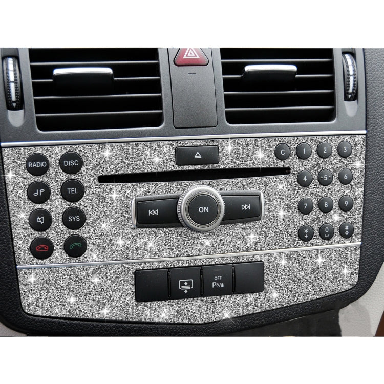 For Mercedes-Benz C-class W204 2007-2010 Car Central Control Panel C Diamond Decorative Sticker, Left and Right Drive - Car Interior Mouldings by PMC TechLife | Online Shopping South Africa | PMC TechLife | Buy Now Pay Later Mobicred