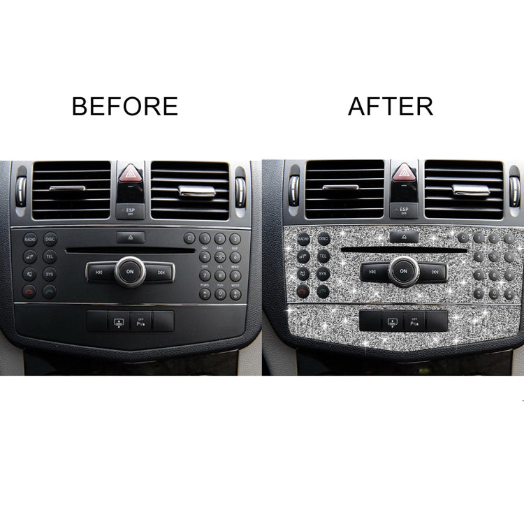 For Mercedes-Benz C-class W204 2007-2010 Car Central Control Panel C Diamond Decorative Sticker, Left and Right Drive - Car Interior Mouldings by PMC TechLife | Online Shopping South Africa | PMC TechLife | Buy Now Pay Later Mobicred