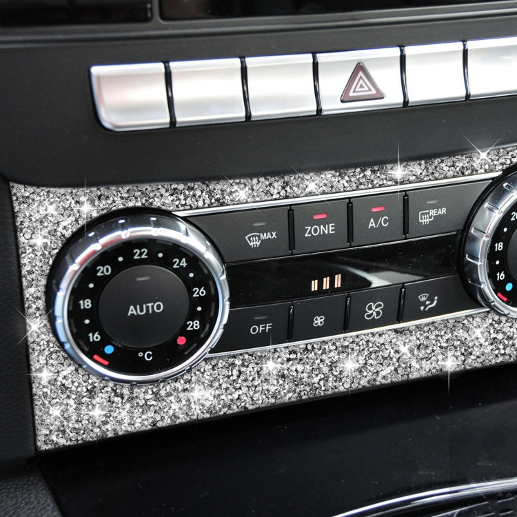 For Mercedes-Benz C-class W204 2011-2013 Car AC Knob Control Panel A Diamond Decorative Sticker, Left and Right Drive - Car Interior Mouldings by PMC TechLife | Online Shopping South Africa | PMC TechLife | Buy Now Pay Later Mobicred