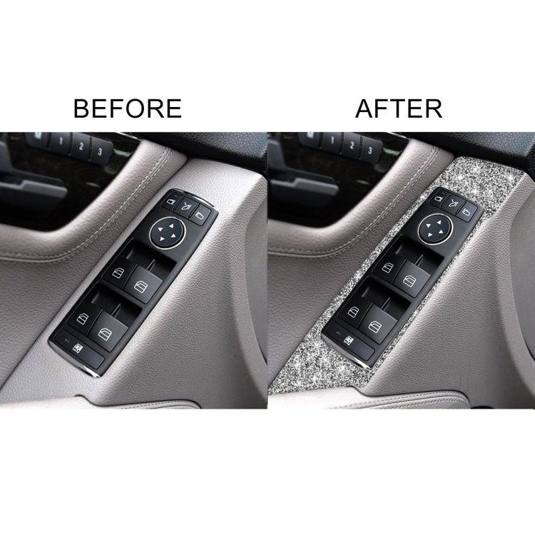 For Mercedes-Benz C-class W204 2007-2013 Car Window Lift Diamond Decorative Sticker, Left Drive - Car Interior Mouldings by PMC TechLife | Online Shopping South Africa | PMC TechLife | Buy Now Pay Later Mobicred